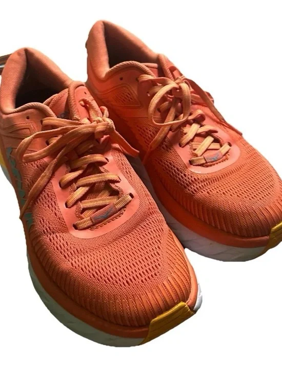 Women’s Hoka Bondi 7 Camellia Orange Athletic / Running Shoe Size 9.5 - Picture 2 of 4
